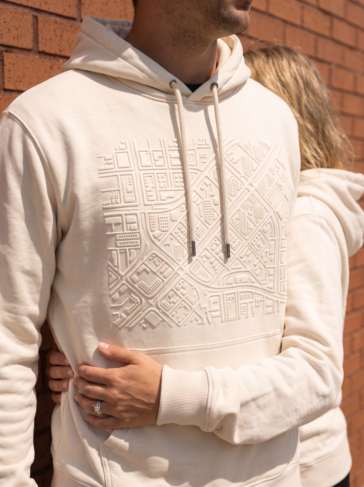 City Grid Puff Hoodie