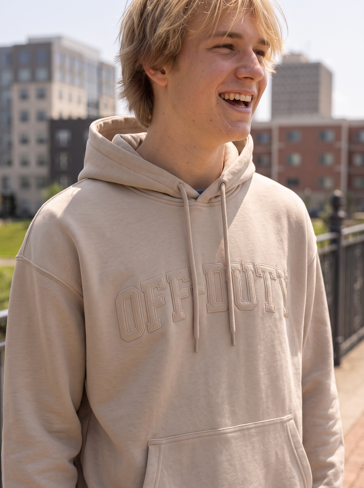 Off Duty Applique Hoodie