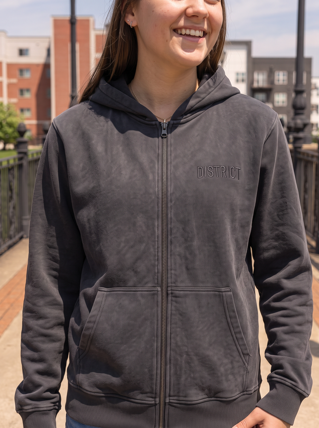 District Tonal Zip Hoodie