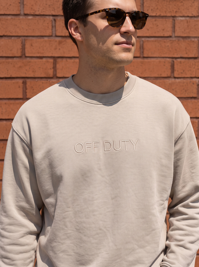 Off Duty Tonal Crewneck