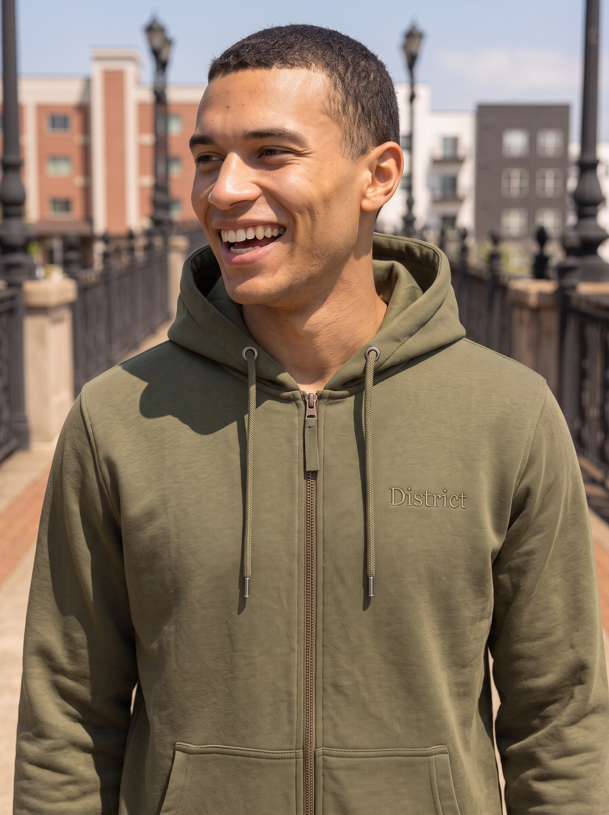 District Tonal Zip Hoodie