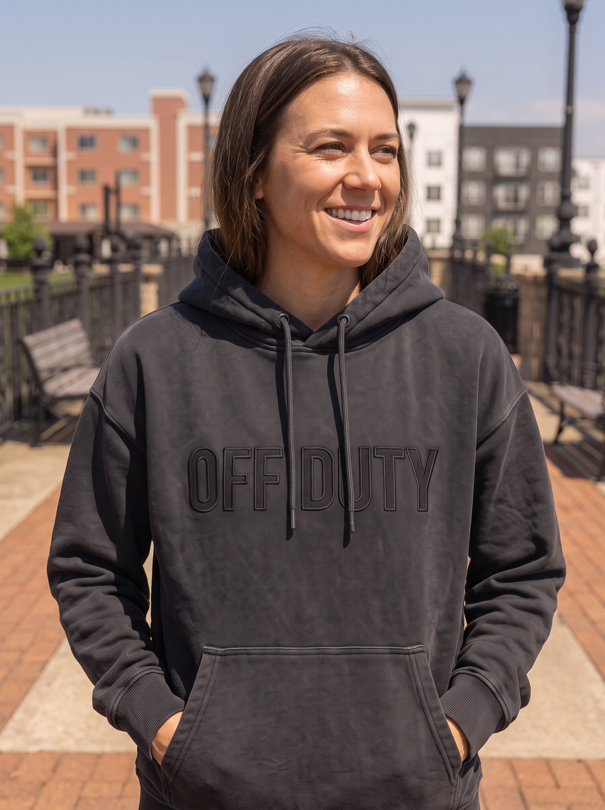 Off Duty Applique Hoodie