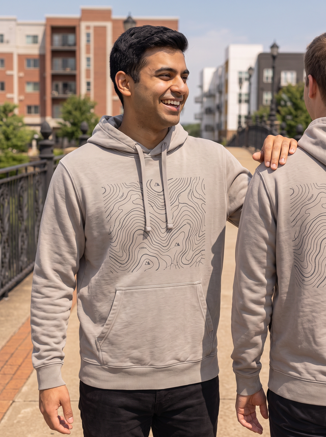 Contour Map Hoodie