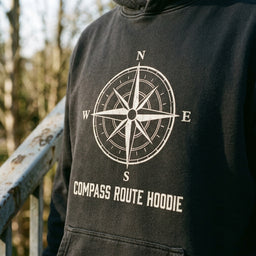 Compass Route Hoodie print detail