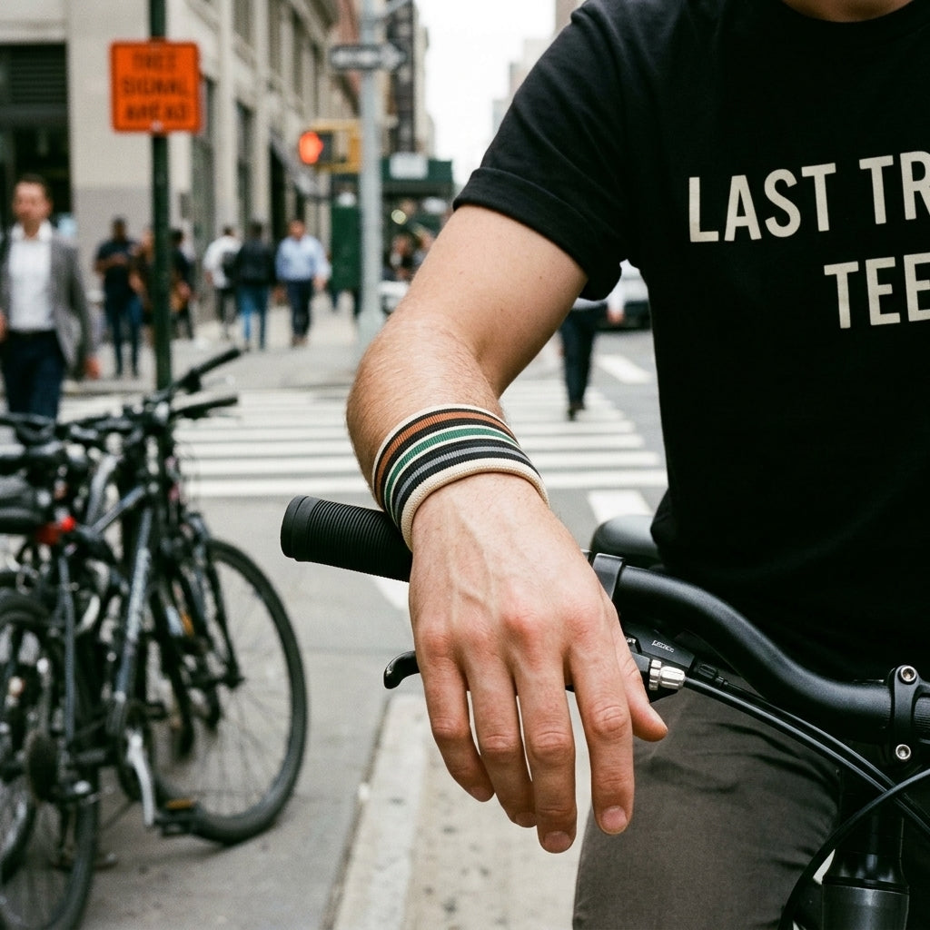 Trackline Wristband Set on the ride