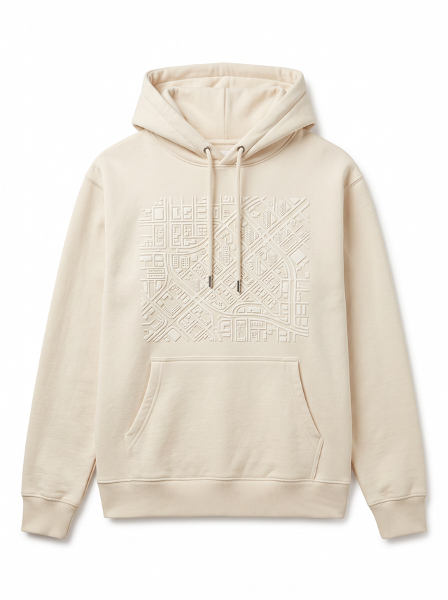 City Grid Puff Hoodie
