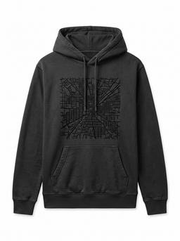 City Grid Puff Hoodie