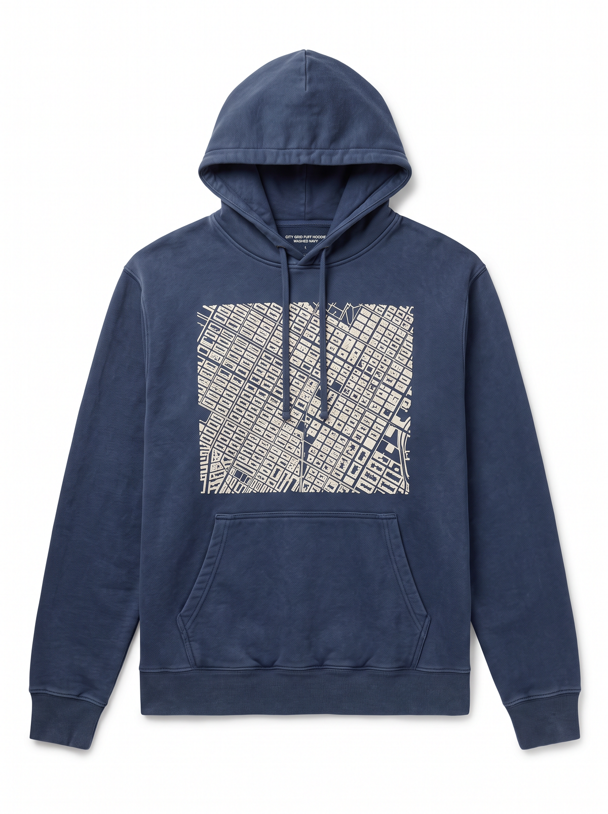 City Grid Puff Hoodie
