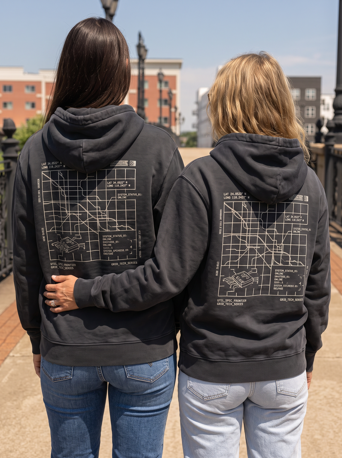 Utility Grid Backprint Hoodie