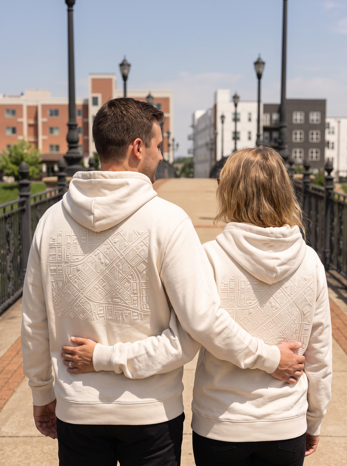 City Grid Puff Hoodie