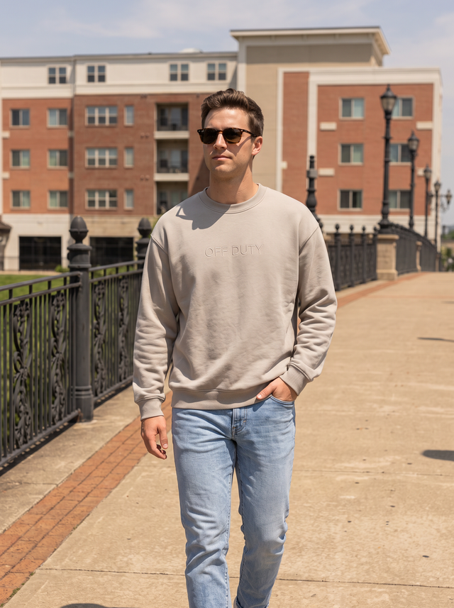 Off Duty Tonal Crewneck
