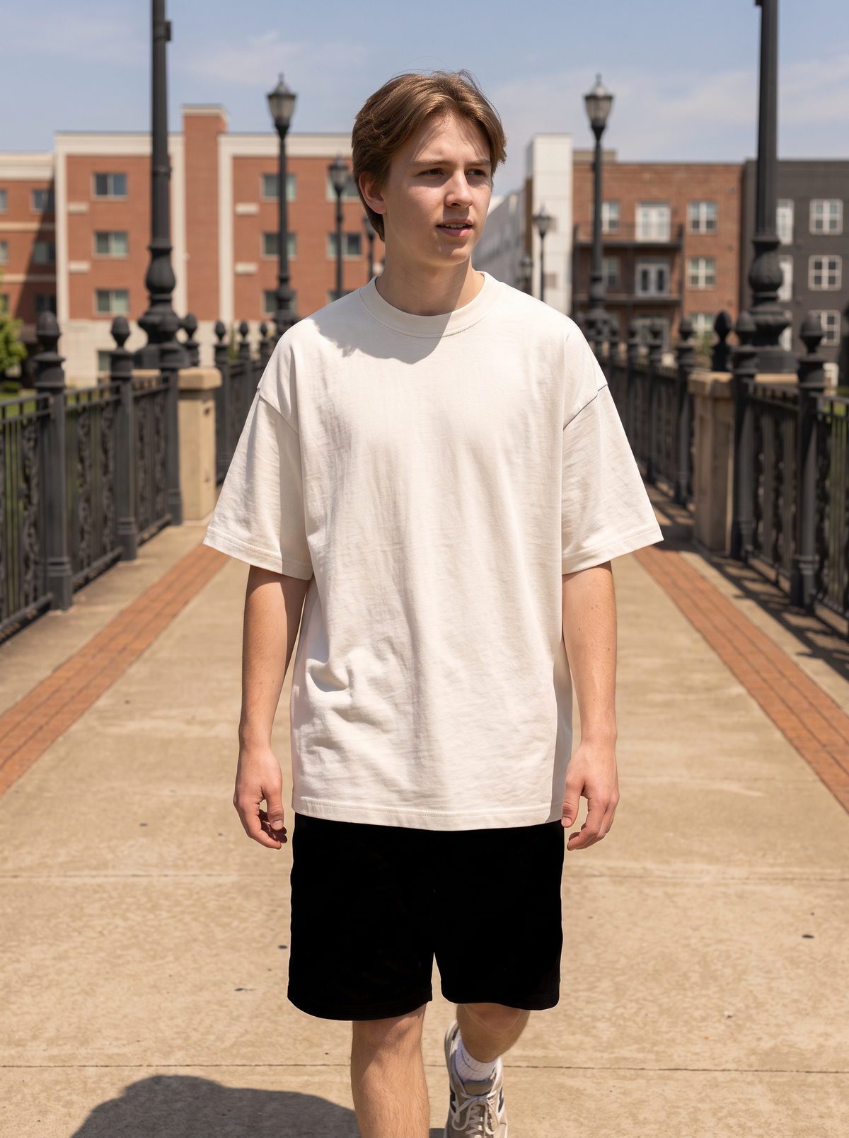 City Grid Oversized Tee