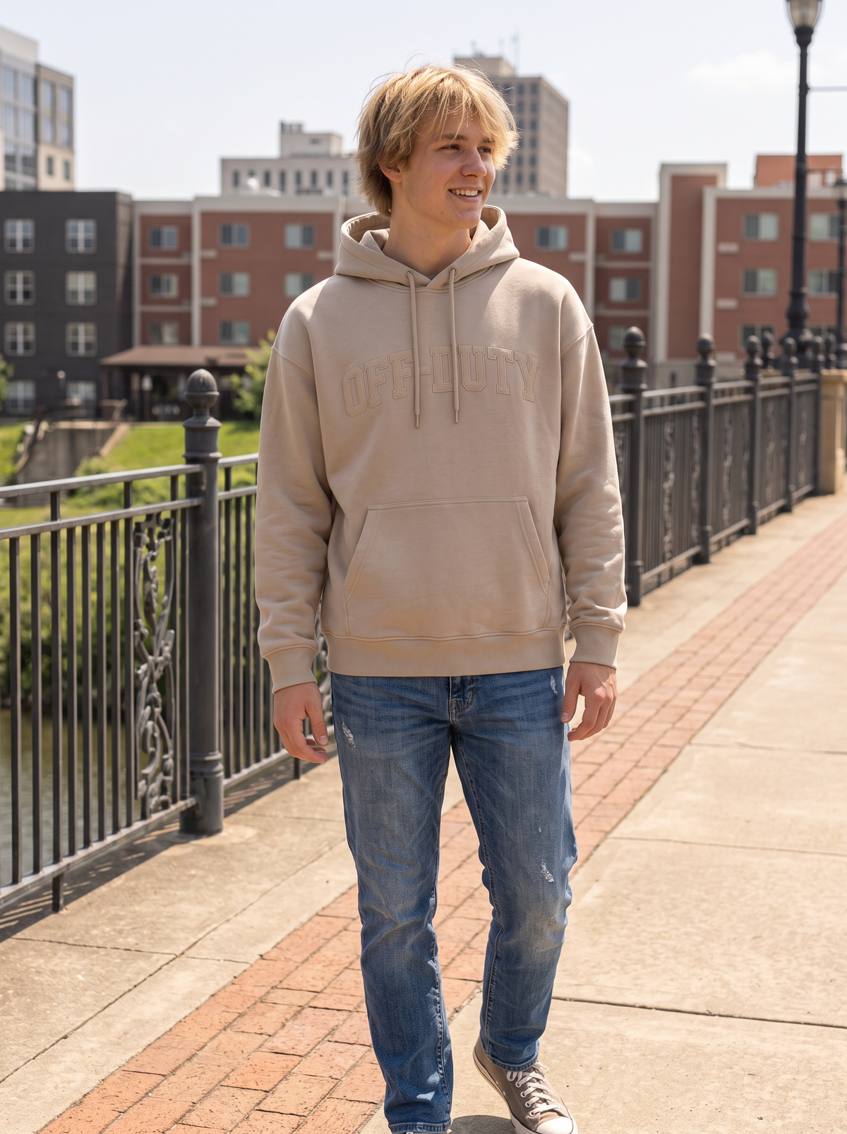 Off Duty Applique Hoodie