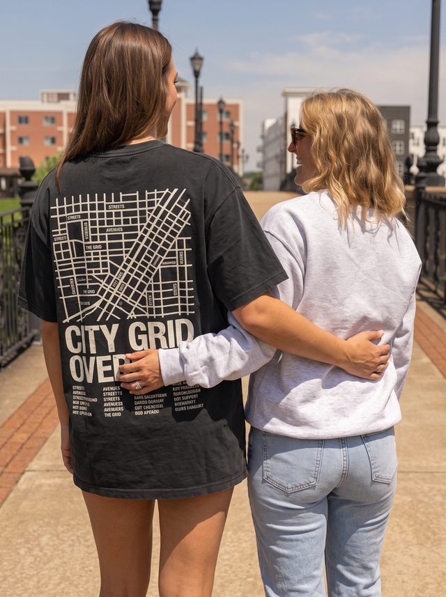 City Grid Oversized Tee