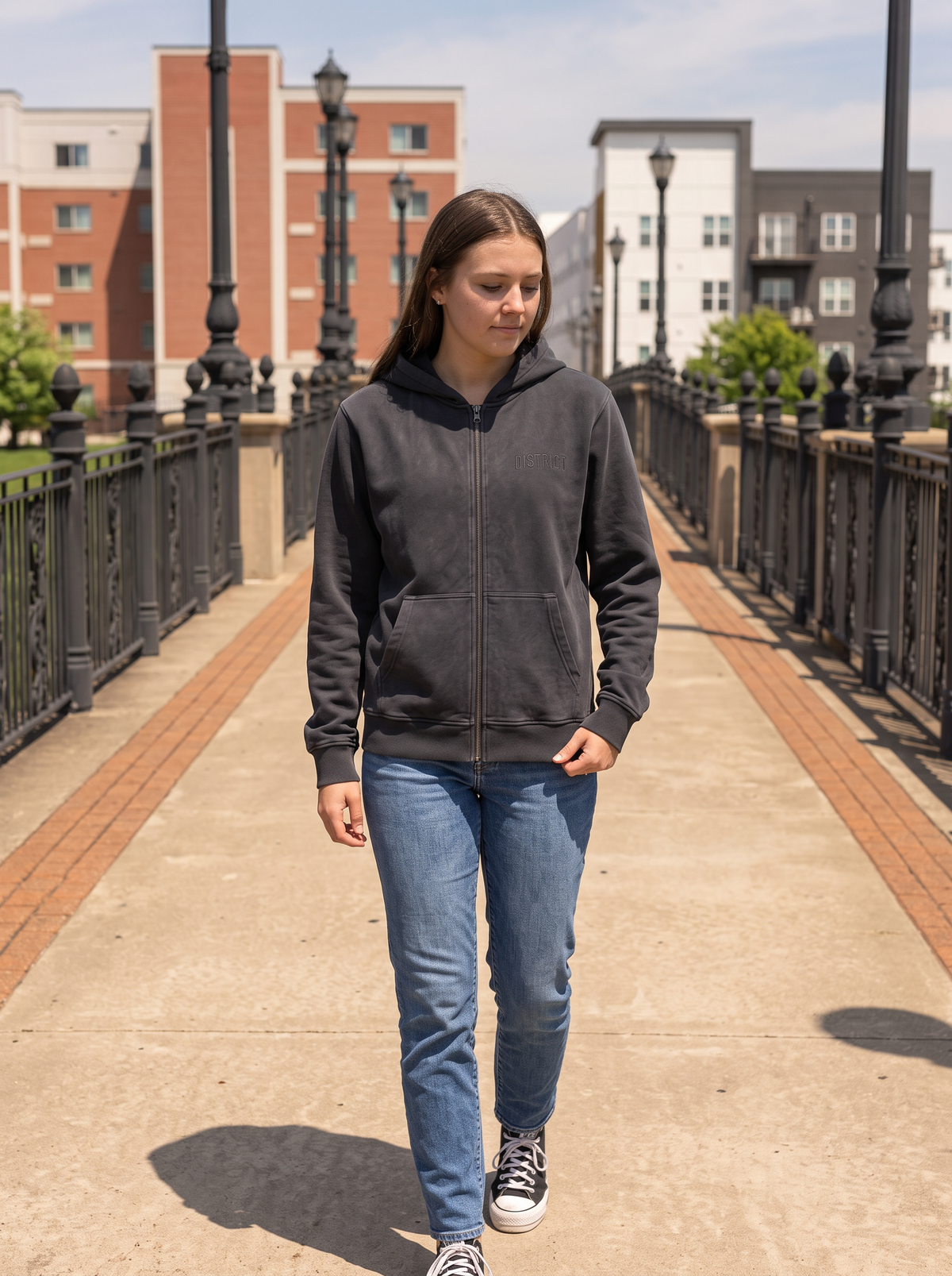 District Tonal Zip Hoodie