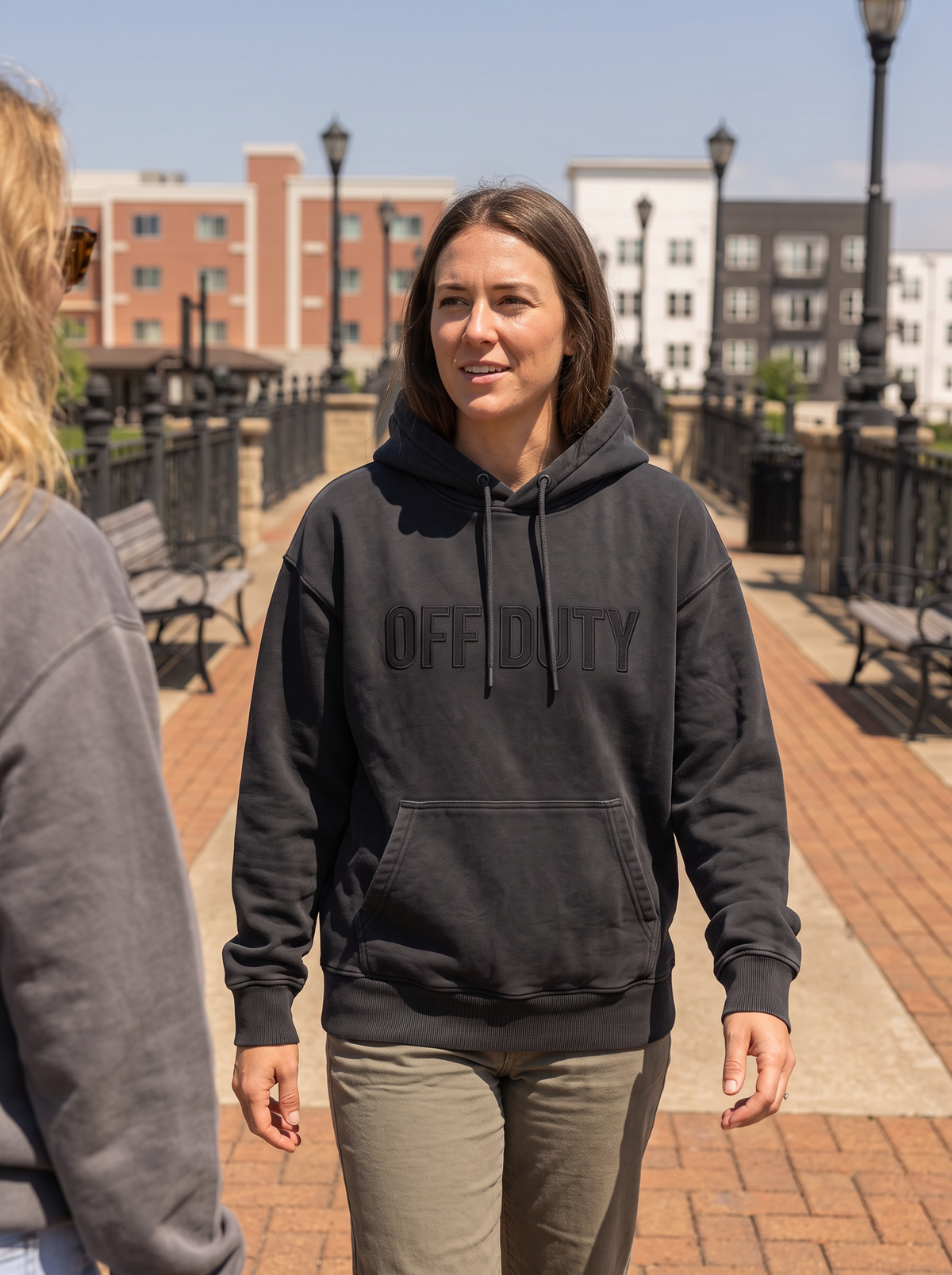 Off Duty Applique Hoodie
